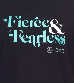 T-Shirts & Tank Tops*Mercedes-Benz AMG Petronas F1 Fierce and Fearless Graphic Herren T-Shirt Baumwoll-Shirt 701222348 001 Schwarz