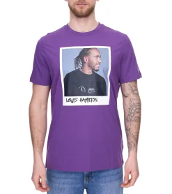 T-Shirts & Tank Tops|Große Größen*Mercedes-Benz AMG Petronas F1 MAPF1 Portrait oder Logo Herren Baumwoll-Shirt mit George Russel Print Rundhals-Shirt 701222296-701222304 Blau oder Lila