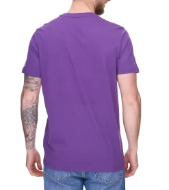 T-Shirts & Tank Tops|Große Größen*Mercedes-Benz AMG Petronas F1 MAPF1 Portrait oder Logo Herren Baumwoll-Shirt mit George Russel Print Rundhals-Shirt 701222296-701222304 Blau oder Lila