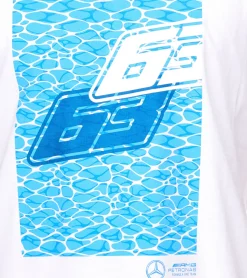 T-Shirts & Tank Tops*Mercedes-Benz AMG Petronas F1 MAPF1 FW George Russell Herren T-Shirt stylisches Baumwoll-Shirt 701223501 001 Weiß