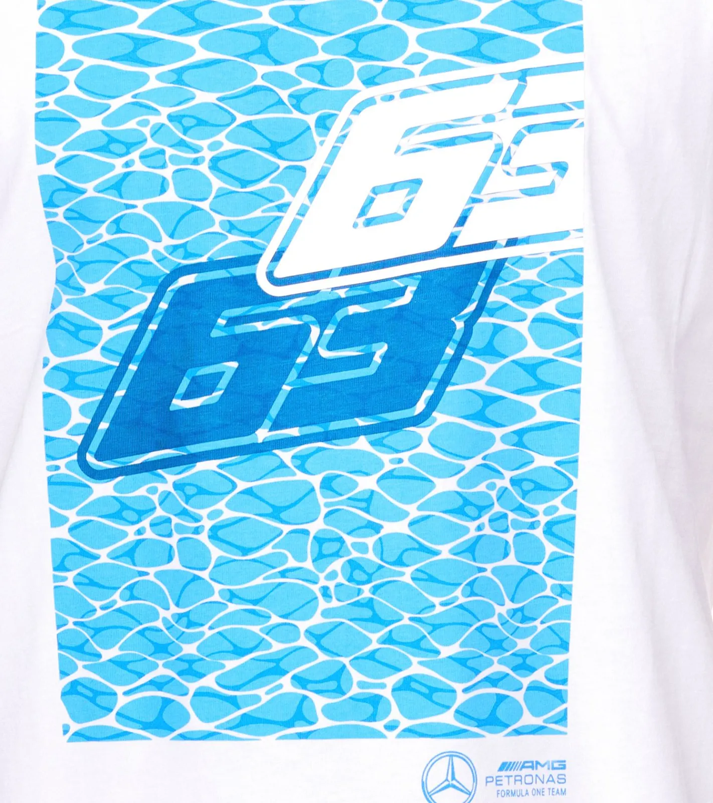 T-Shirts & Tank Tops*Mercedes-Benz AMG Petronas F1 MAPF1 FW George Russell Herren T-Shirt stylisches Baumwoll-Shirt 701223501 001 Weiß