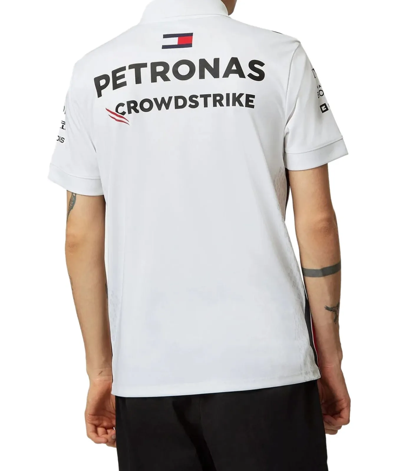 Hemden & Poloshirts*Mercedes-Benz AMG Petronas F1 2023 Team-Poloshirt Herren Motorsport-Shirt Kurzarm-Shirt 701223408 oder Schwarz Weiß