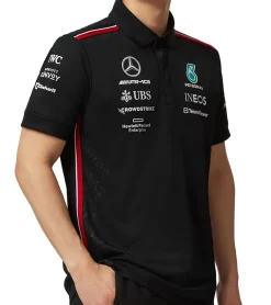 Hemden & Poloshirts*Mercedes-Benz AMG Petronas F1 2023 Team-Poloshirt Herren Motorsport-Shirt Kurzarm-Shirt 701223408 oder Schwarz Weiß