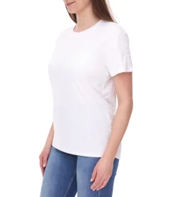 Tops & T-Shirts*Mercedes-Benz AMG Petronas F1 Stealth Logo Damen T-Shirt mit Team- und Sponsoren-Logos Motorsport-Shirt 701225461 002 Weiß