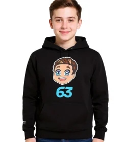 Pullover & Sweater*Mercedes-Benz AMG Petronas F1 George Russell Kinder Hoodie Mädchen und Jungen Kapuzen-Sweatshirt Formel 1 701227132 001 Schwarz