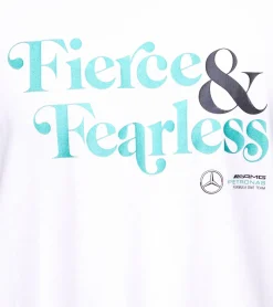 T-Shirts & Tank Tops*Mercedes-Benz AMG Petronas F1 Fierce and Fearless Graphic Herren T-Shirt Baumwoll-Shirt 701222348 in Schwarz oder Weiß