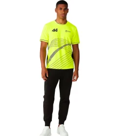 T-Shirts & Tank Tops*Mercedes-Benz AMG Petronas F1 Herren T-Shirt Lewis Hamilton Kurzarm-Trikot 701227120 001 Neon-Gelb