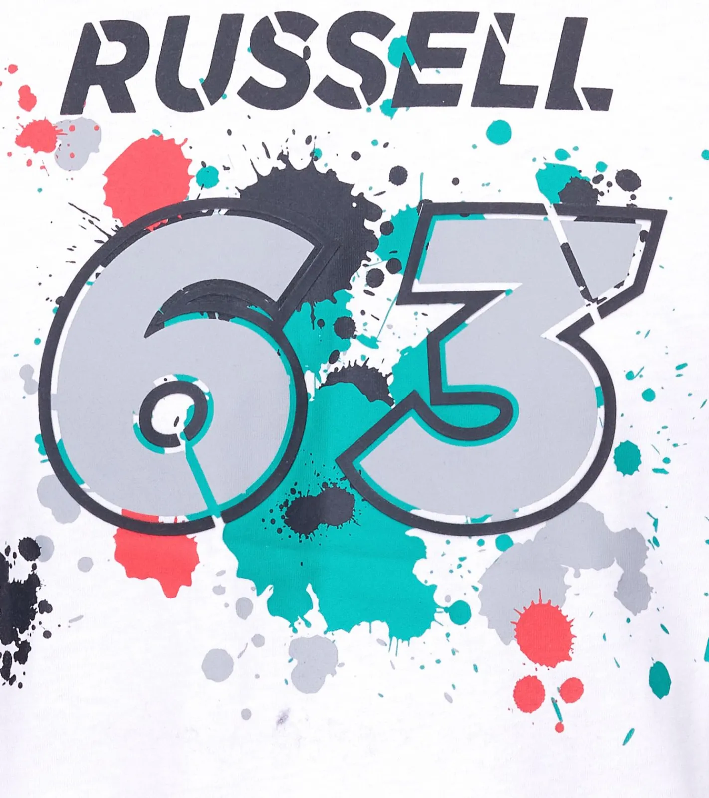 T-Shirts & Tank Tops*Mercedes-Benz AMG Petronas F1 MAPF1 FW George #63 Herren Baumwoll-Shirt mit George Russel Print Rundhals-Shirt 701220866 Schwarz oder Weiß