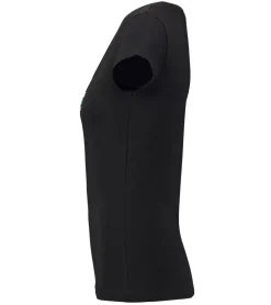 Tops & T-Shirts*Mercedes-Benz AMG Petronas F1 Logo Tee Damen T-Shirt mit großem AMG Petronas Logo-Print Baumwoll-Shirt 141181022 100 Schwarz