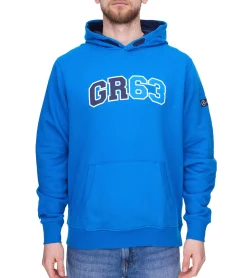 Pullover & Sweater*Mercedes-Benz AMG Petronas George Russell Herren Hoodie Baumwoll-Pullover Kapuzen-Pullover Sweater 701222310 002 Blau