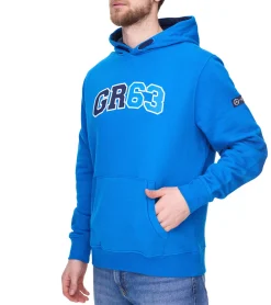 Pullover & Sweater*Mercedes-Benz AMG Petronas George Russell Herren Hoodie Baumwoll-Pullover Kapuzen-Pullover Sweater 701222310 002 Blau