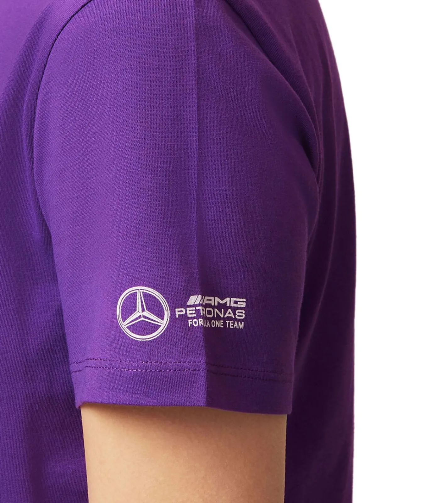 Tops & T-Shirts*Mercedes-Benz AMG Petronas F1 Logo Damen T-Shirt mit "LH 44" Schriftzug Baumwoll-Shirt 701222305 001 Violett
