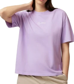 Tops & T-Shirts*Mercedes-Benz AMG Petronas F1 Retro Damen T-Shirt mit großem AMG Petronas Rückenschriftzug Baumwoll-Shirt 701225452 002 Violett