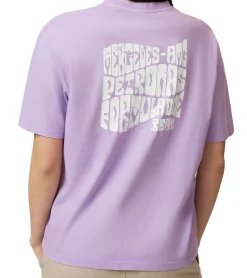 Tops & T-Shirts*Mercedes-Benz AMG Petronas F1 Retro Damen T-Shirt mit großem AMG Petronas Rückenschriftzug Baumwoll-Shirt 701225452 002 Violett