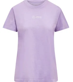 Tops & T-Shirts*Mercedes-Benz AMG Petronas F1 Retro Damen T-Shirt mit großem AMG Petronas Rückenschriftzug Baumwoll-Shirt 701225452 002 Violett