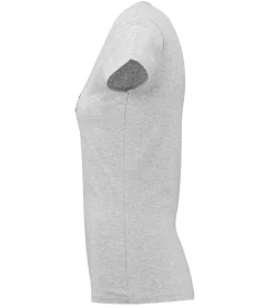 Tops & T-Shirts*Mercedes-Benz AMG Petronas F1 Logo Tee Damen T-Shirt mit großem AMG Petronas Logo-Print Baumwoll-Shirt 141181022 150 Grau