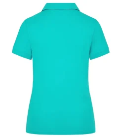 Poloshirts & Blusen*Mercedes-Benz AMG Petronas F1 MAPF1 Polo Damen Baumwoll-Shirt Polo-Shirt mit Team-Logos und farblichen Akzenten Kurzarm-Shirt 701227044 002 Türkis-Grün