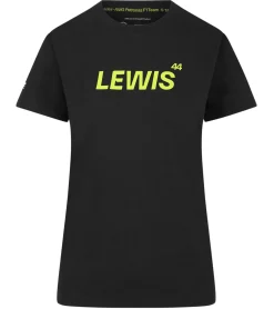 Tops & T-Shirts*Mercedes-Benz AMG Petronas F1 MAPF Damen T-Shirt Lewis Hamilton Baumwoll-Shirt Kurzarm-Shirt 701227127 001 Schwarz