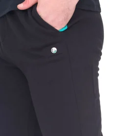 Sportunterbekleidung|Jogginghosen & Fitnessmode*Mercedes-Benz AMG Petronas F1 Herren Jogginghose stylische Sweat-Hose Baumwoll-Hose 701218893 001 Schwarz