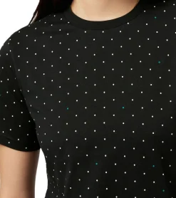 Tops & T-Shirts*Mercedes-Benz AMG Petronas F1 MAPF POLKA DOT Damen T-Shirt Baumwoll-Shirt gepunktetes Kurzarm-Shirt 701222327 001 Schwarz