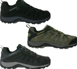 Laufschuhe & Joggingschuhe|Schnürschuhe & Halbschuhe*MERRELL Alverstone 2 Gore-Tex Herren Wanderschuhe wasserdichte GTX Outdoor-Schuhe mit Wechselfußbett Grau, Hellbraun oder Schwarz Grau/Braun