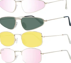 Sonnenbrillen*MILLNER Damen Sonnenbrille 100% UV 400 Schutz Filterkategorie 3 Urlaubs-Brille Hilton oder Gatwick in Pink, Grün oder Gelb