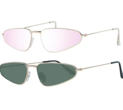 Sonnenbrillen*MILLNER Gatwick Damen Sonnenbrille Polarisiert oder Verspiegelt 100% UV 400 Schutz Filterkategorie 3 Urlaubs-Brille in Katzenaugen-Form 002110 Gold/Rosa oder Gold/Grün Gatwick Gold/Rosa