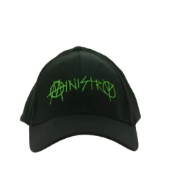 Caps & Mützen*BioworldMerch Ministry Unisex Industrial-Metal-Band Trucker-Cap stylische Baseball-Cap Fan-Artikel TC101752MIN Schwarz