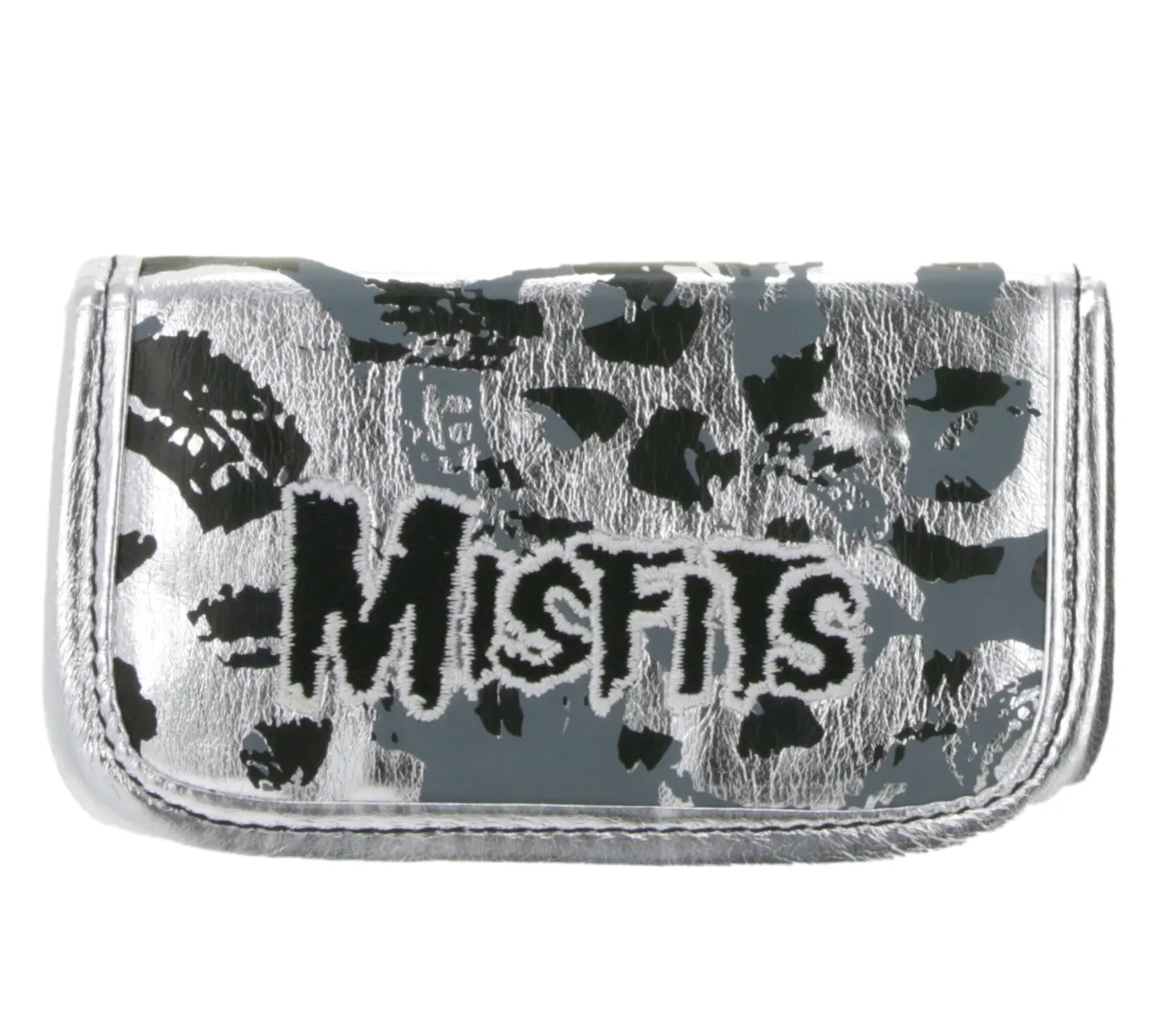 Portemonnaies & Geldbörsen*BioworldMerch MISFITS Band-Brieftasche im auffälligem Look mit Logo-Schriftzug GW108457MIS Silber