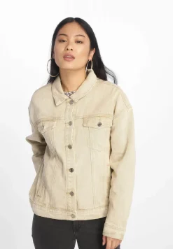 Mäntel & Jacken*Missguided Übergroße Jeansjacke in Sand