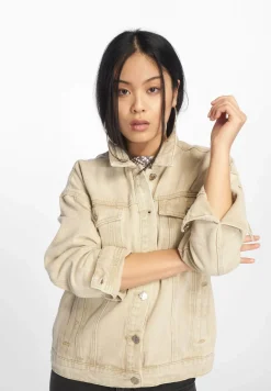 Mäntel & Jacken*Missguided Übergroße Jeansjacke in Sand