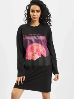 Kleider*Missguided Übergroßes Kleid mit Astro-Spritzeffekt in Schwarz