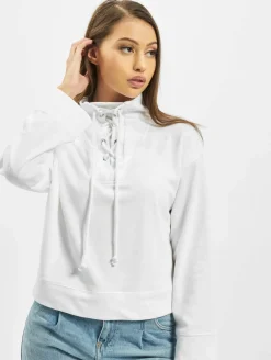 Sweater & Pullover*Missguided Hochgeschlossener Pullover mit Bindedetail in Weiß