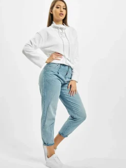 Sweater & Pullover*Missguided Hochgeschlossener Pullover mit Bindedetail in Weiß