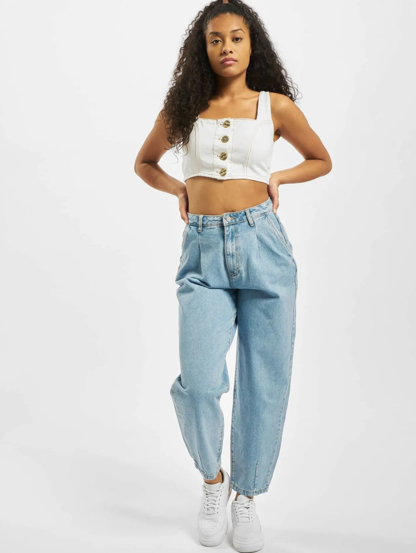 Tops & T-Shirts*Missguided Kombiteil mit Kontrastnähten in Weiß