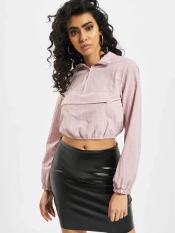 Mäntel & Jacken*Missguided Kurze, leichte Shell-Jacke mit Fronttasche in Rosa
