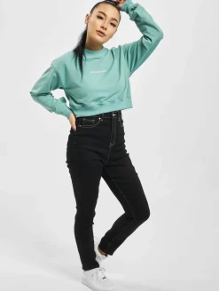 Hosen & Jeans*Missguided Mg X Assets Sinner Enge Jeans mit Kontrastnähten in Schwarz