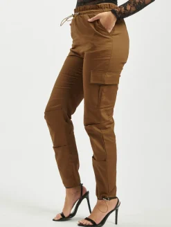 Hosen & Jeans*Missguided Oversized Twill Paperbag Cargo Cargo braun