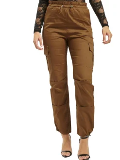 Hosen & Jeans*Missguided Oversized Twill Paperbag Cargo Cargo braun