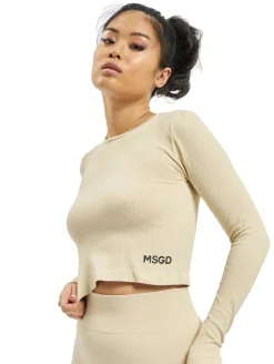 Sweater & Pullover|Pullover & Sweater*Missguided Seamless Rib Longsleeve beige