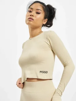 Sweater & Pullover|Pullover & Sweater*Missguided Seamless Rib Longsleeve beige