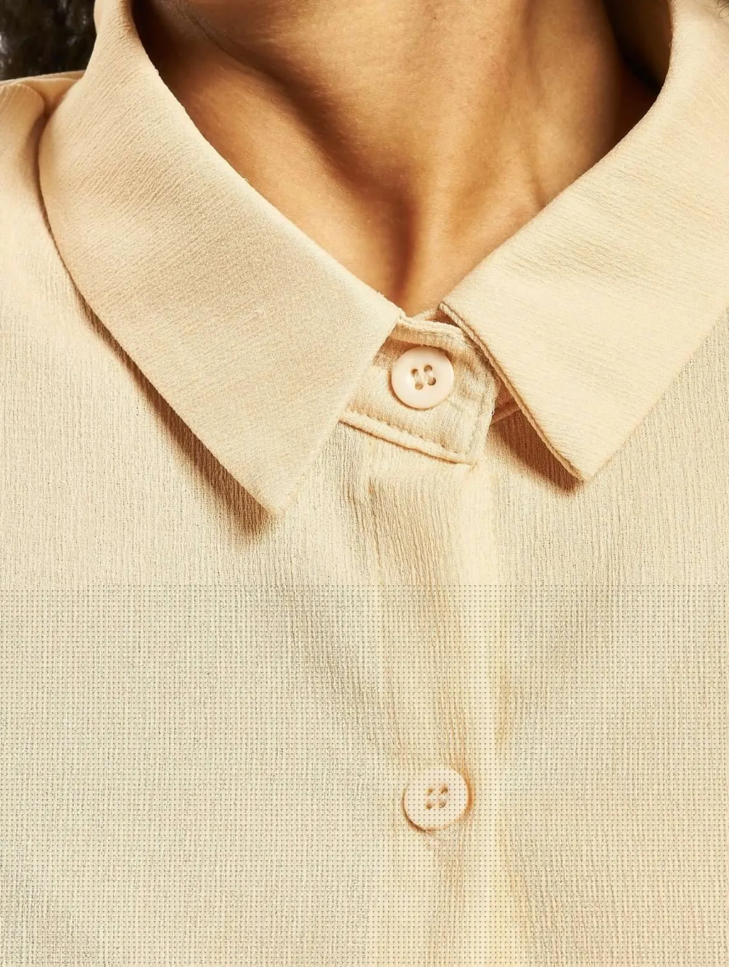 Kleider*Missguided Strukturiertes Utility-Hemdkleid in Pfirsich