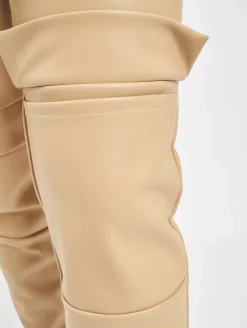 Hosen & Jeans|Jeans & Hosen*Missguided Zigaretten-Cargohose aus Kunstleder in Beige