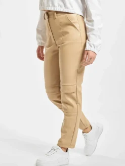 Hosen & Jeans|Jeans & Hosen*Missguided Zigaretten-Cargohose aus Kunstleder in Beige