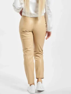 Hosen & Jeans|Jeans & Hosen*Missguided Zigaretten-Cargohose aus Kunstleder in Beige