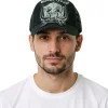 Caps & Mützen*BioworldMerch Motörhead Trucker-Cap Baseball-Cap Baumwoll-Cap mit Netzeinsatz Fan-Artikel TC110380MTR Schwarz/Weiß