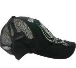 Caps & Mützen*BioworldMerch Motörhead Trucker-Cap Baseball-Cap Baumwoll-Cap mit Netzeinsatz Fan-Artikel TC110380MTR Schwarz/Weiß