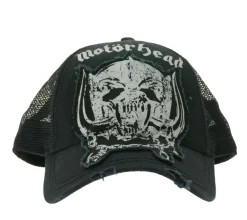 Caps & Mützen*BioworldMerch Motörhead Trucker-Cap Baseball-Cap Baumwoll-Cap mit Netzeinsatz Fan-Artikel TC110380MTR Schwarz/Weiß