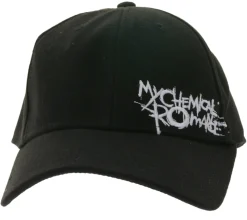 Caps & Mützen*BioworldMerch My Chemical Romance Unisex Cap Baumwoll-Cap mit leicht gebogenem Schirm Base-Cap TC111925MCR Schwarz/Weiß