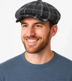 Caps & Mützen*BioworldMerch My Chemical Romance Unisex Schieber-Mütze Ballon-Mütze mit Wollanteil FC1120251MCR Schwarz/Grau